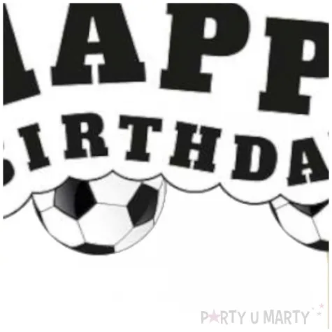 topper papierowy pilka nozna happy birthday godan 13x19 cm