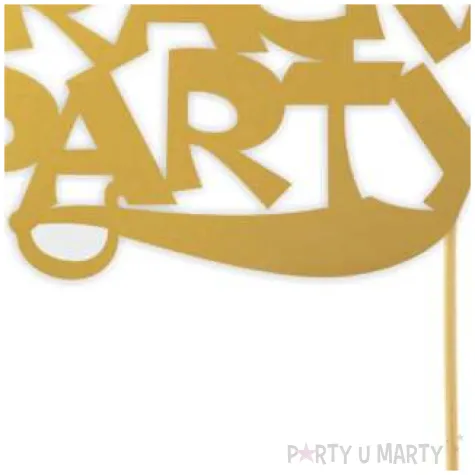 topper papierowy pirackie party zloty 17 x 15 cm