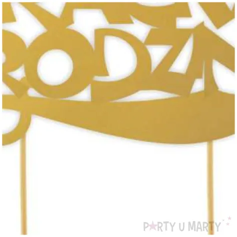 topper papierowy pirackie urodziny zloty 15 5 x 15 5 cm