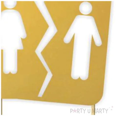 topper papierowy rozwodka znak zloty 14 5 x 19 5 cm