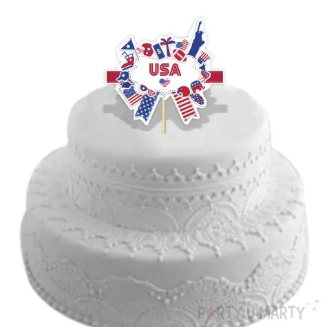 topper papierowy usa amerykanskie symbole 20 cm