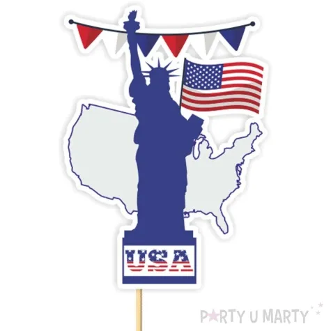 topper papierowy usa statua wolnosci 20 cm