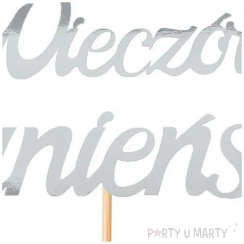 topper papierowy wieczor panienski pierscionek srebrny partycollection 15 x 25 cm