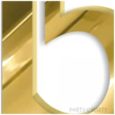 topper z pleksy bok tortu cyfra 15 zloty lustrzany 7 5 x 9 cm