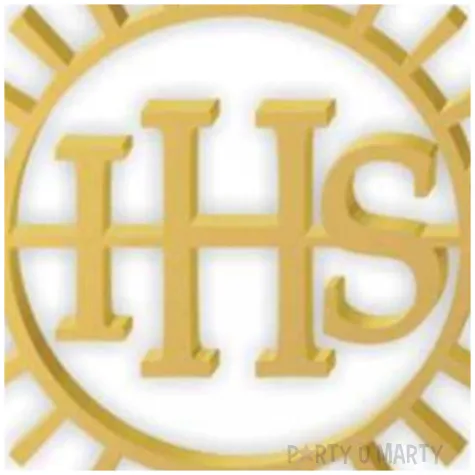 topper z pleksy komunia sw ihs promienie zloty 24 cm