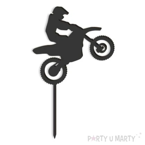 topper z pleksy moto cross czarny 13x17 5 cm