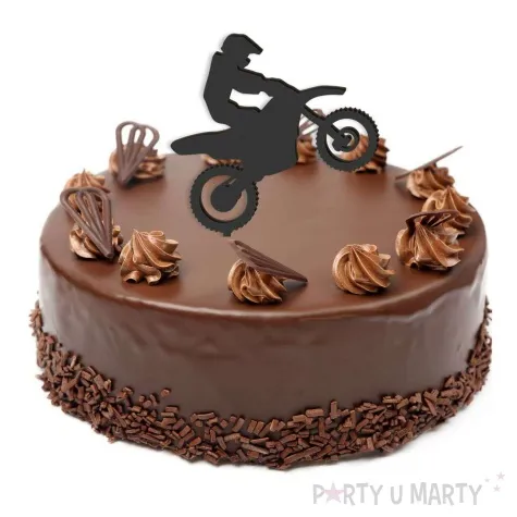 topper z pleksy moto cross czarny 13x17 5 cm