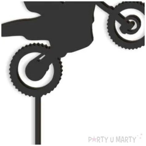 topper z pleksy moto cross czarny 13x17 5 cm