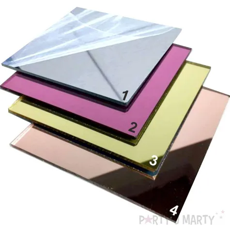 topper z pleksy mr mrs zloty lustrzany 15 x 17 cm