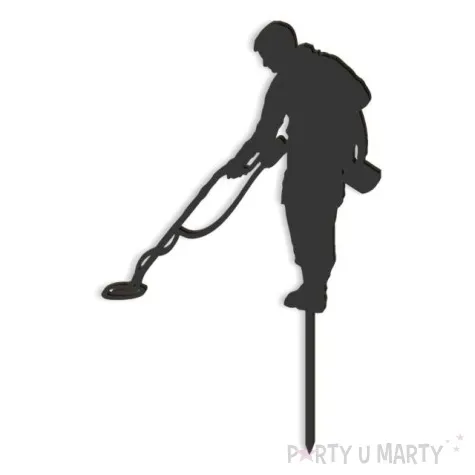 topper z pleksy saper czarny 11 5x17 5 cm