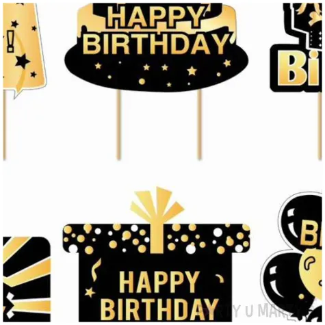 toppery happy birthday glamour jix 25 cm 6 szt