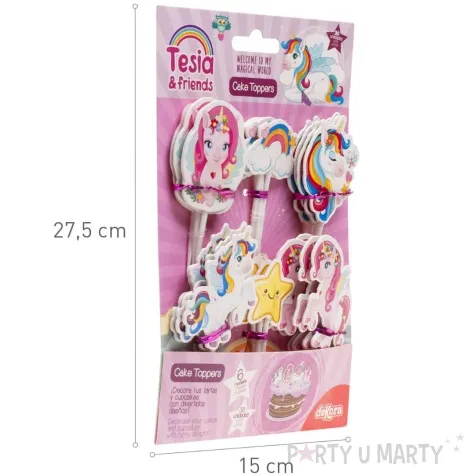 toppery papierowe jednorozce dekora 30 szt