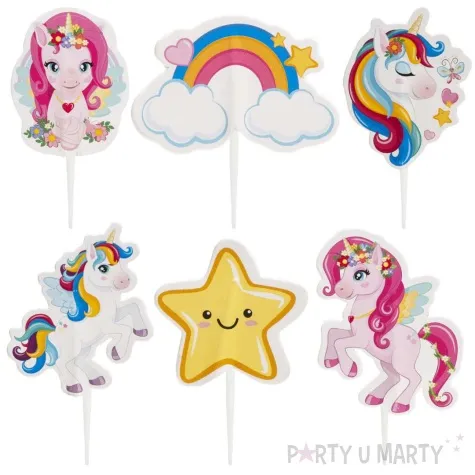 toppery papierowe jednorozce dekora 30 szt