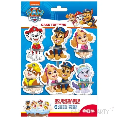 toppery papierowe psi patrol dekora 30 szt