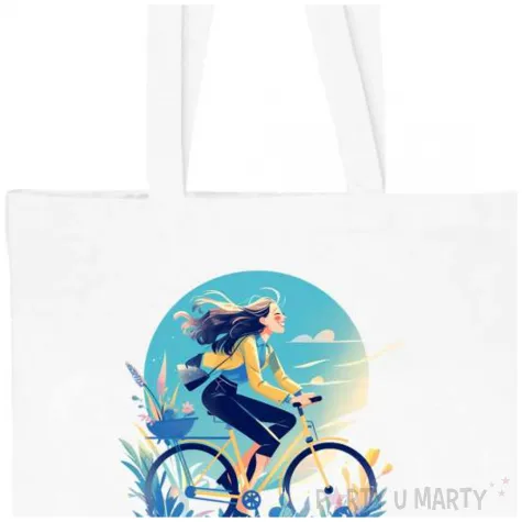 torba eko dopiero sie rozkrecam bialy 40x35 cm