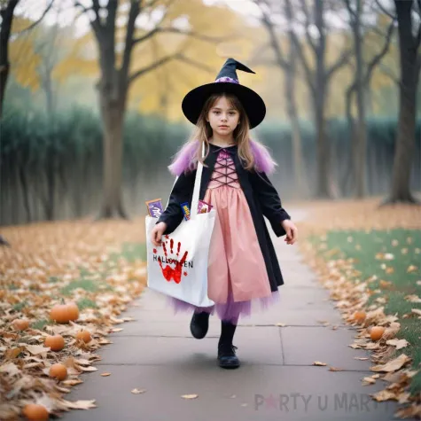 torba eko halloween krwawa reka bialy 40x35 cm