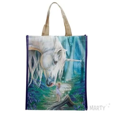 torba jednorozec z wrozka turkusowy puckator 33 x 40 cm