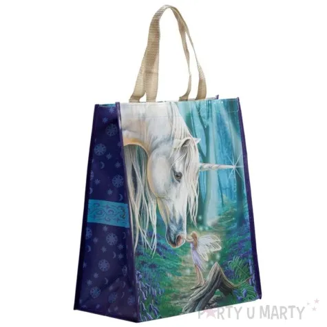 torba jednorozec z wrozka turkusowy puckator 33 x 40 cm