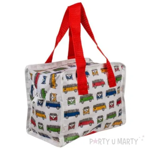 torba na lunch vwt1 bus bus bialo czerwona ootb 21x16 cm