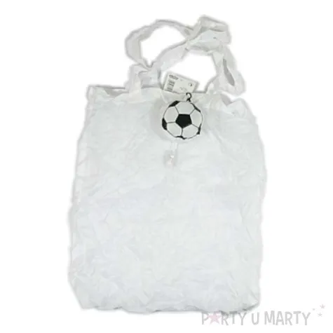 torba na zakupy pilka nozna brelok biala godan