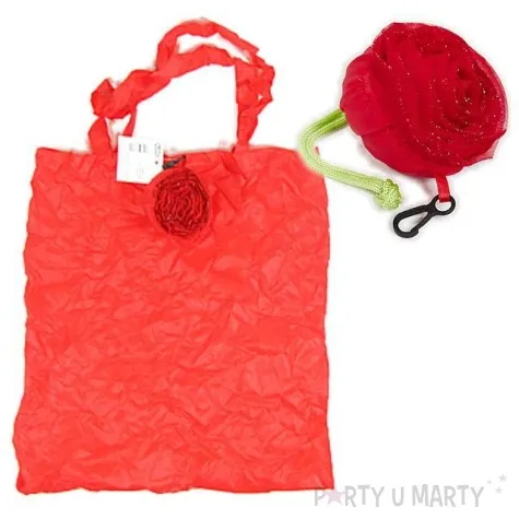 torba na zakupy roza brelok czerwona godan