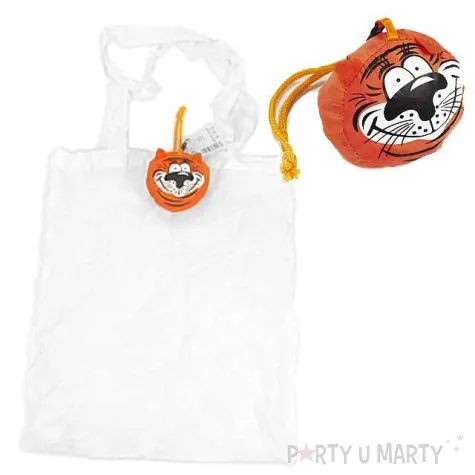 torba na zakupy tygrysek brelok biala godan