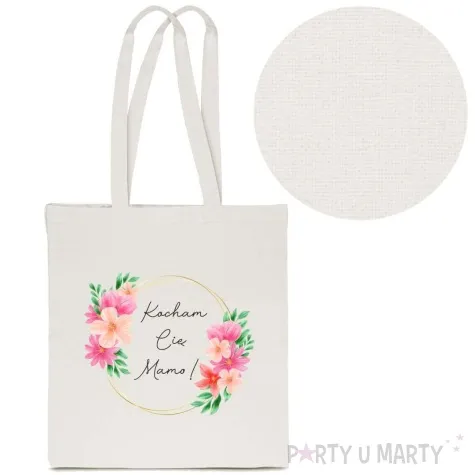 torba premium kocham cie mamo ecru 40x34 cm