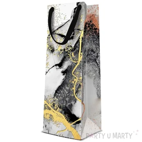 torebka na butelke marmur premium paw 37 x 12 cm
