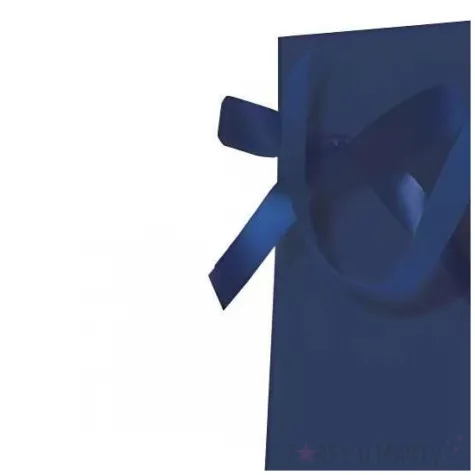 torebka na butelke roze granatowy paw 37 x 12 cm