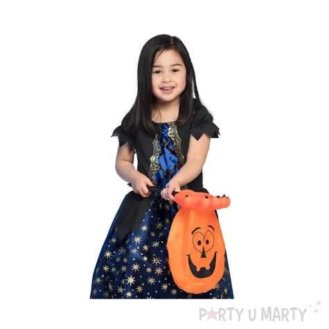 torebka na cukierki i slodycze na halloween dynia wiaderko kubelek cukierek albo psikus