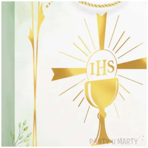 torebka na prezenty pierwsza komunia swieta kielich partypal 15x20x10 cm