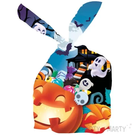 torebka na slodycze dynie i duchy halloween guirca 22 x 13 5 cm