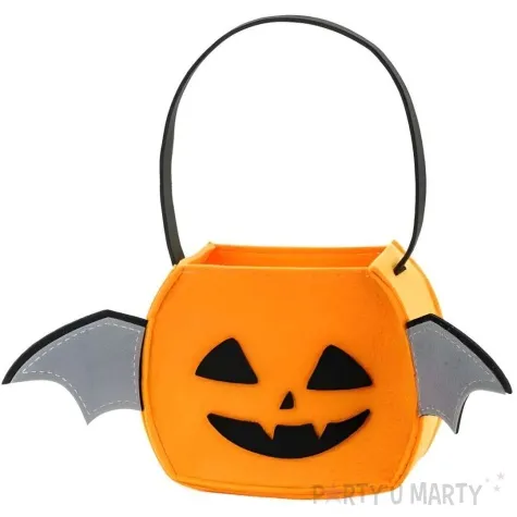 torebka na slodycze halloween dynia pomaranczowy partydeco 29 x 17 5 cm