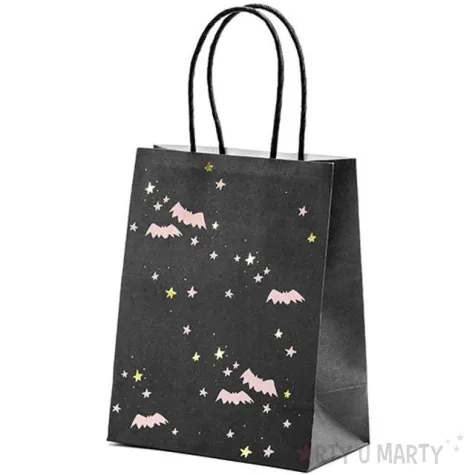 torebka na slodycze nietoperze czarna partydeco