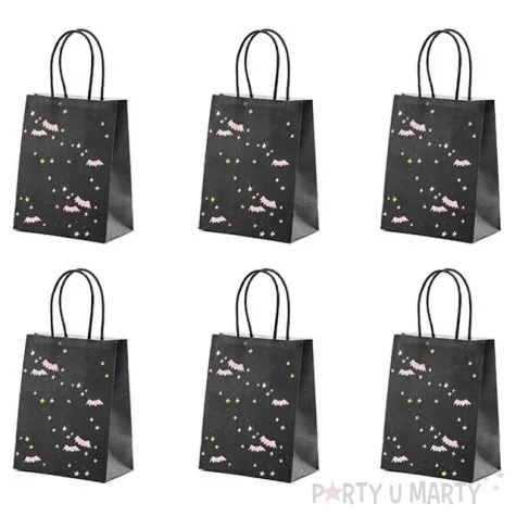 torebka na slodycze nietoperze czarna partydeco