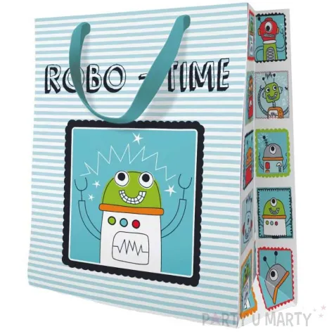 torebka papierowa robo time paw 20 x 25 x 10 cm