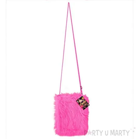 torebka party futrzana neonowa rozowa widmann