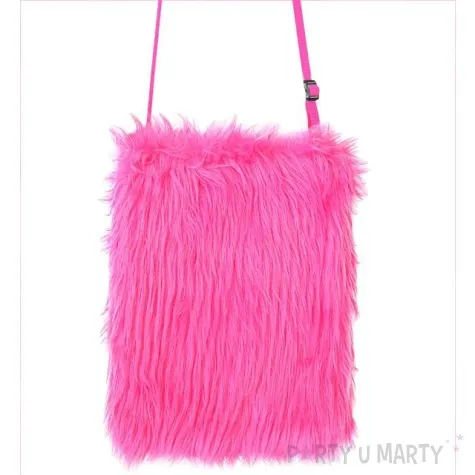 torebka party futrzana neonowa rozowa widmann
