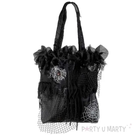torebka party pajak i pajeczyna czarna widmann