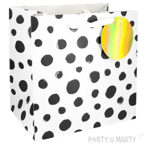 torebka prezentowa arts kropki partypal 30x30 cm