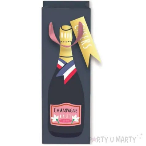 torebka prezentowa butelka champagne partypal 12x34x10 cm