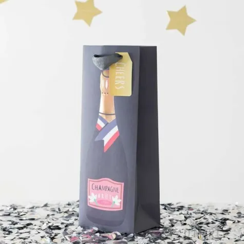 torebka prezentowa butelka champagne partypal 12x34x10 cm