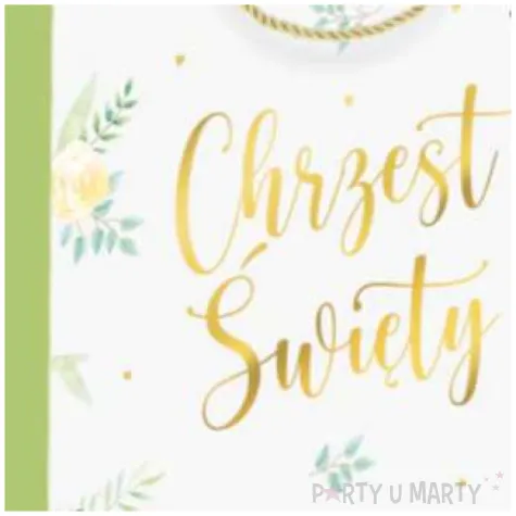 torebka prezentowa chrzest swiety eukaliptus partypal 26x32 cm