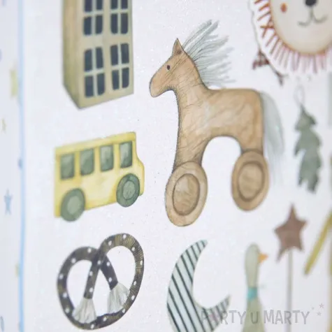 torebka prezentowa dzieciece atrybuty kon blekitny partypal 23 x 17 5 x 10 cm