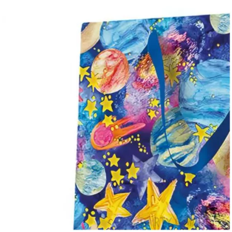 torebka prezentowa galaktyka paw 30 x 41 x 12 cm