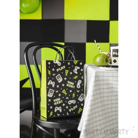 torebka prezentowa gamepady partydeco 24 x 32 x 10 cm