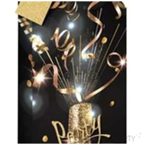 torebka prezentowa glamour butelka party time partypal 34x12x10 cm