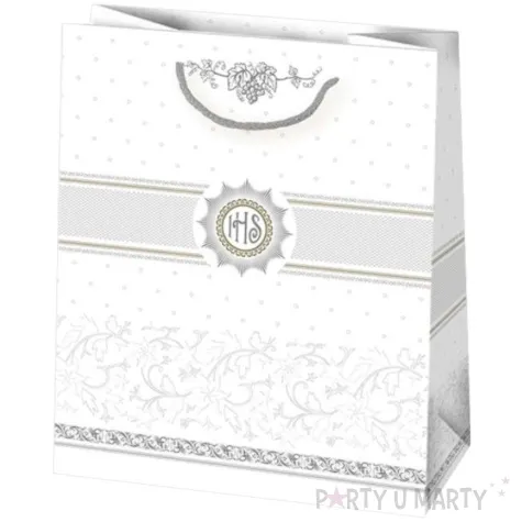 torebka prezentowa i komunia hostia z koronka pozioma pol maki 19x23x10 5 cm