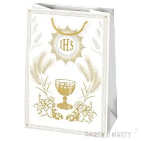 torebka prezentowa i komunia kielich hostia zboze pol maki 29x40x12 cm