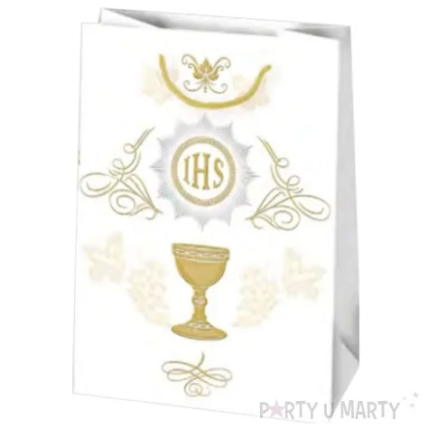 torebka prezentowa i komunia kielich z hostia pol maki 29x40x12 cm